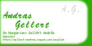 andras gellert business card