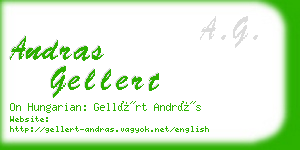 andras gellert business card